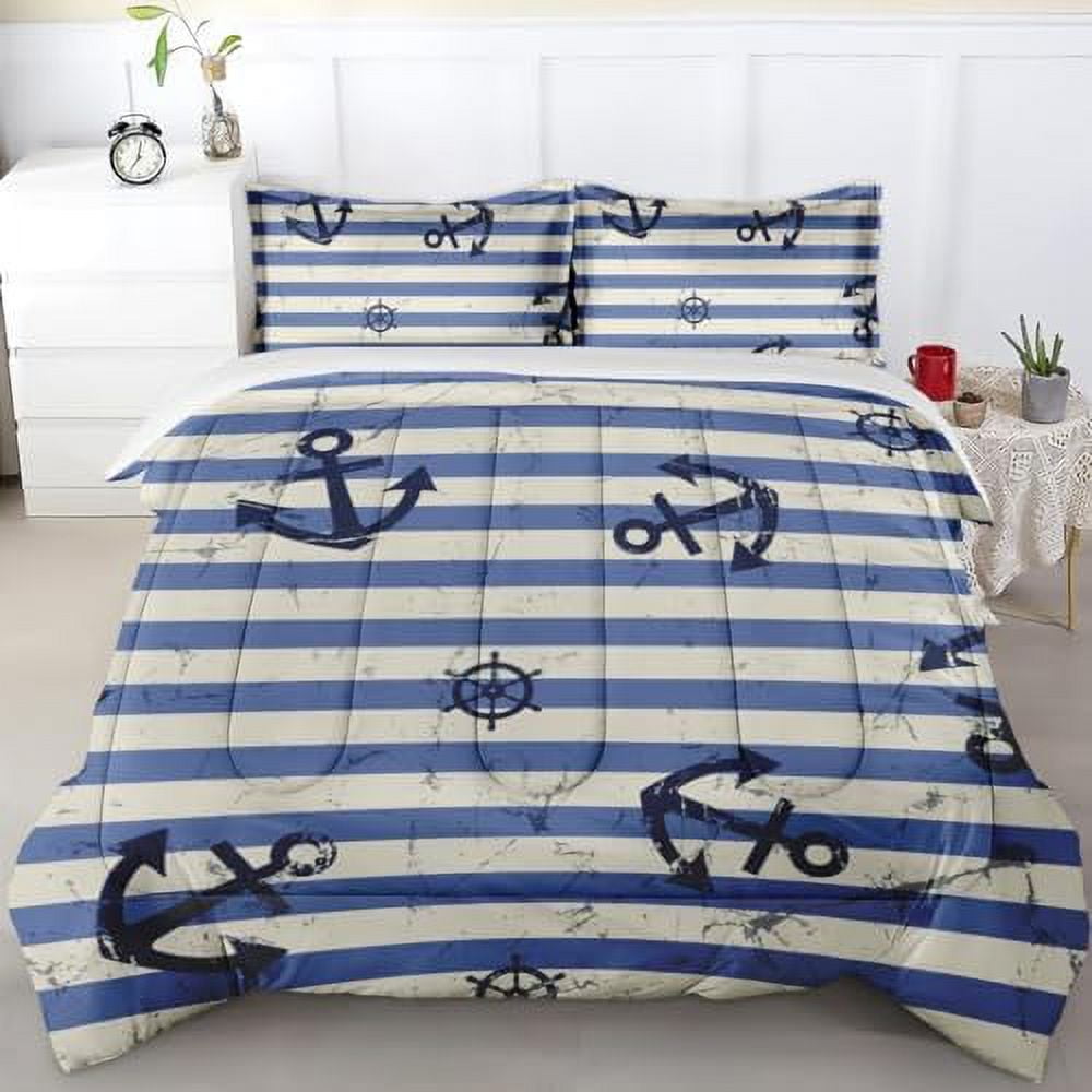 Comforter Set Twin Size Tropical Floral Hawaiian Hibiscus Bedding Set