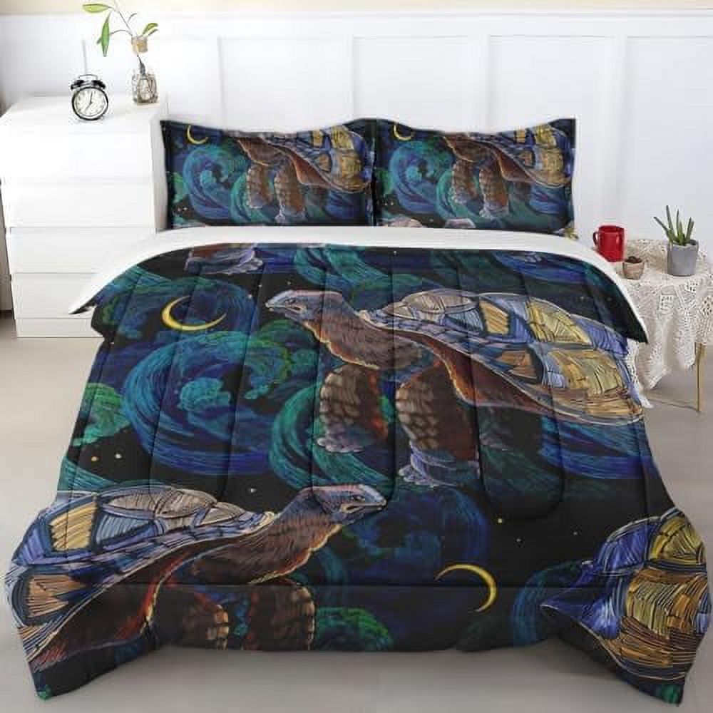 Comforter Set Twin Size Tropical Floral Hawaiian Hibiscus Bedding Set