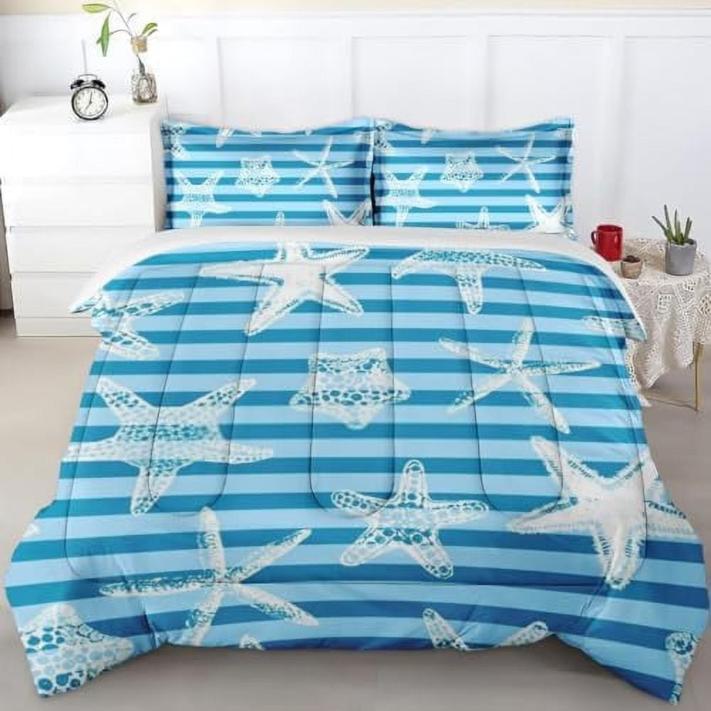 Comforter Set Twin Size Tropical Floral Hawaiian Hibiscus Bedding Set