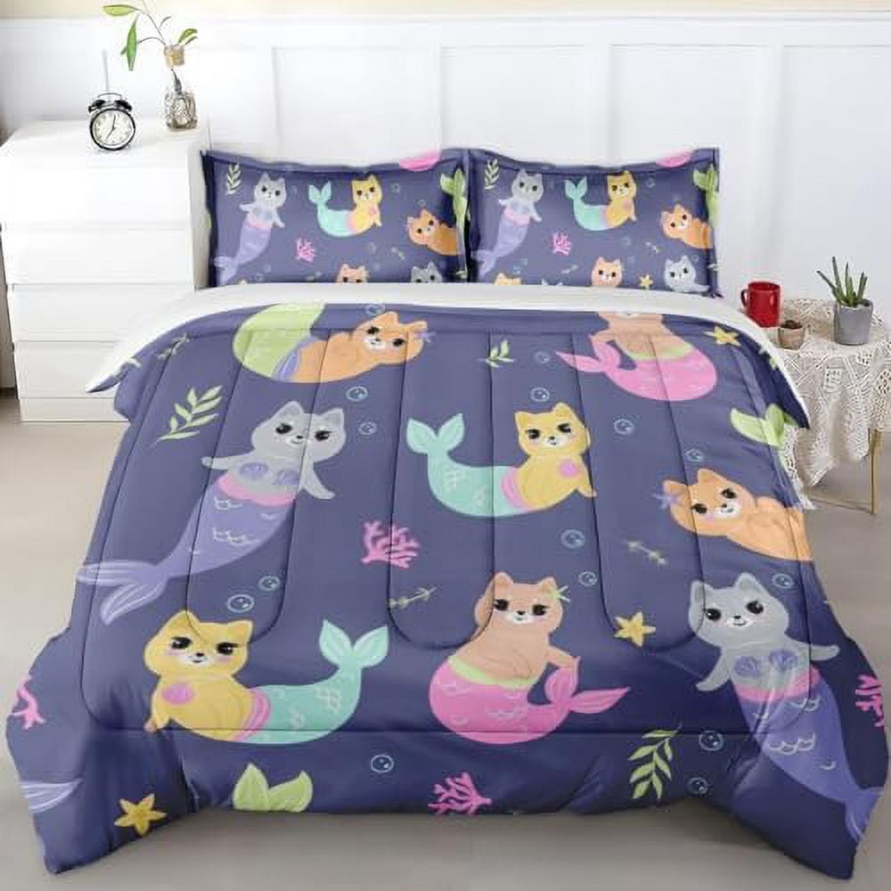 Comforter Set Twin Size Tropical Floral Hawaiian Hibiscus Bedding Set