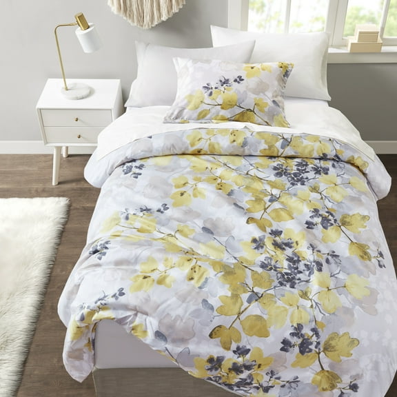 Comforter Set with Bed Sheets Yellow Twin