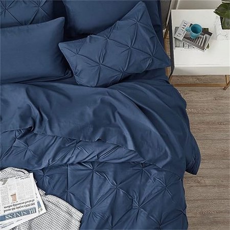 Comforter Sets - Bedding Sets Full 7 Pieces Navy - Full - 7 Piece