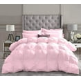 thumbnail image 1 of Comforter Sets All Season Down Comforter Down Alternative Comforter Premium Down Comforter Baby Pink Solid - 5 Piece Microfiber Comforter Set Set, King/California King Sized 94 by 104 inch, 1 of 1
