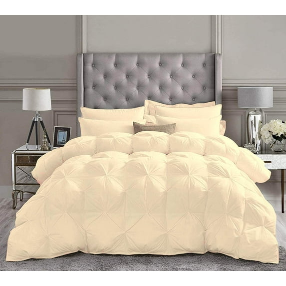 Comforter Sets All Season Down Comforter Down Alternative Comforter Premium Down Comforter Ivory Solid - 1 Piece Microfiber Comforter Set, Queen/Full/Full XL Sized 88 by 88 inch