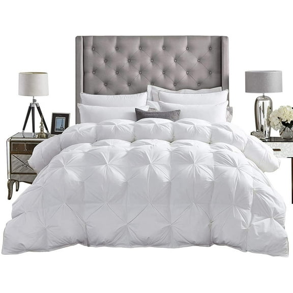 Comforter Sets All Season Down Comforter Down Alternative Comforter Premium Down Comforter White Solid - 3 Piece Microfiber Comforter Set Set, Queen/Full/Full XL Sized 88 by 88 inch