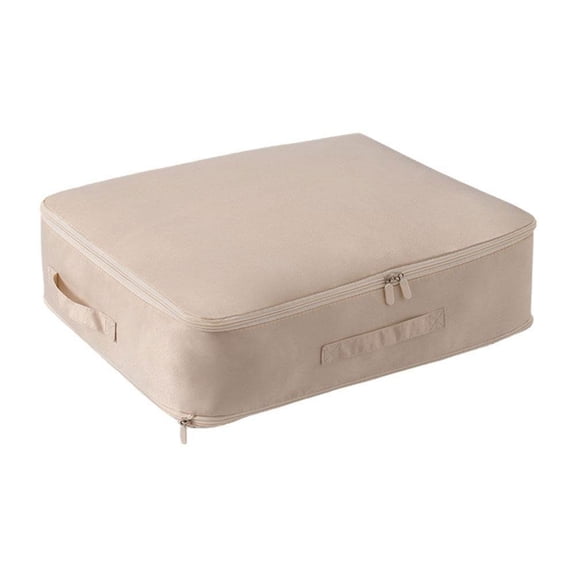 Comforter Storage Bag - Large Capacity Blanket Storage Bags Space Saving Self Compression Organizer, Washable Compression Bags for Storage Comforter Blanket