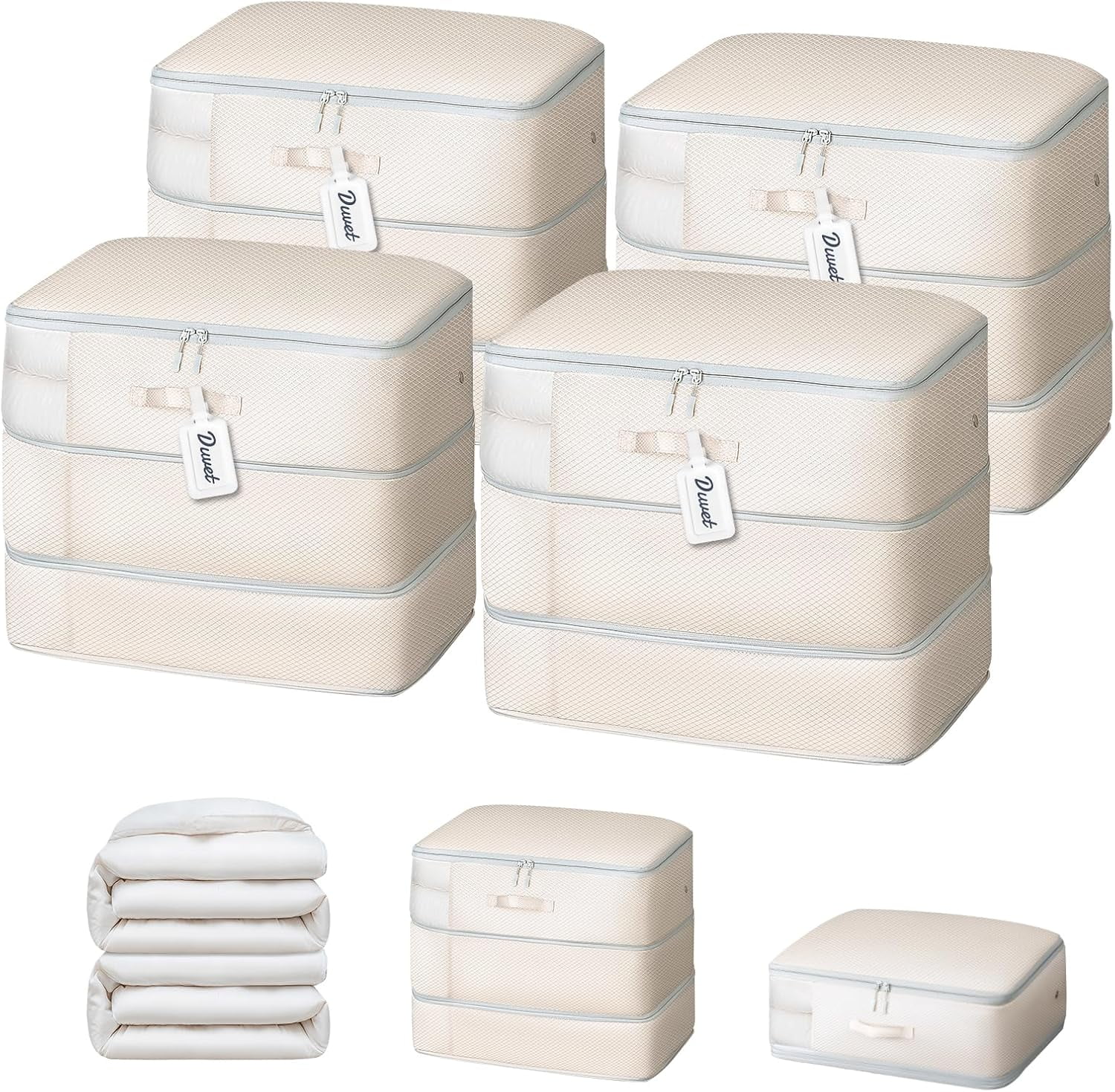 Comforter Storage Bag - Large Capacity Ultra Space Saving Self ...