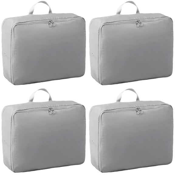 Comforter Storage Bag, Self Compression Storage Bags 40x30cm, Space Saving Vacuum Bags for Comforters Blankets Duvets, Heavy Duty Zippered Organizer for Bedding Pillows Sheets Clothes, Travel & Home