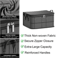 thumbnail image 1 of Comforter Storage Bags for Bedding Organizer Extra Large Capacity Foldable Blanket Storage with Reinforced Handles and Secure Zipper Closure for Comforters Pillows Blankets Space Saving, 1 of 7