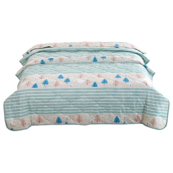 Comforter Washable Reversible Quilt Rectangular Polyester Lightweight Soft Breathable Stay Cool All Night Home