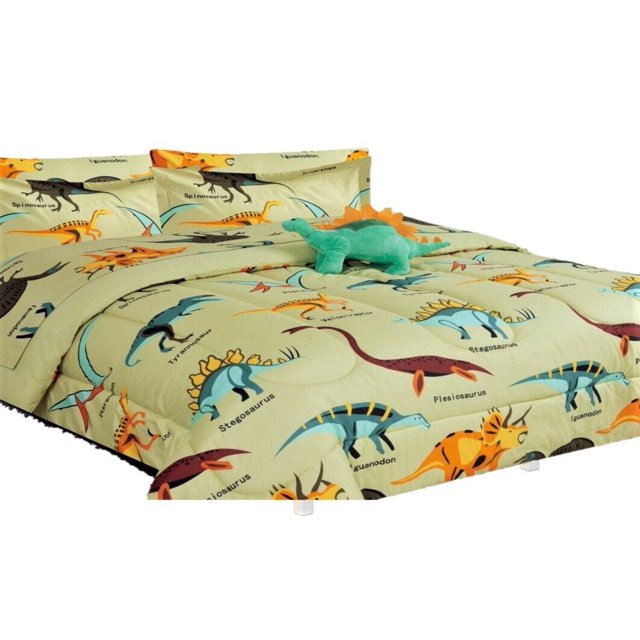 Comforter bed in bag set 6 pieces kids twin size lightweight warm kids