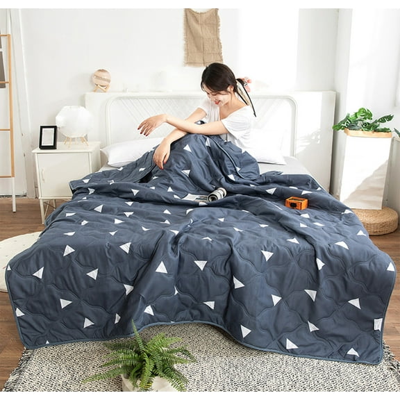 Comforters Queen Size Cooler Comforter Summer Cooler Quilt Machine Washable Air Conditioning Quilt Washed Aloe Summer Quilt Lightweight & Comfortable Double Quilt For All Season 59x78 in