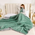 thumbnail image 1 of Comforters Queen Size Summer A/C ComforterSummer Cool ComforterMugwort Ice Spring Cool Feeling Comforter Provide You with a Good Night's Sleep, 1 of 6