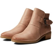 Comfortiva Women's Cardee Full-Grain Leather Slip-Resistant Boots, Side Zipper (Rose Taupe, 8)