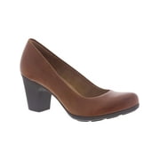 COMFORTIVA Womens Noxi Leather Block Heel Pumps
