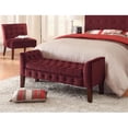 thumbnail image 1 of Comfortly K6211-B119 Velvet Tufted Settee Storage Bench, 1 of 1
