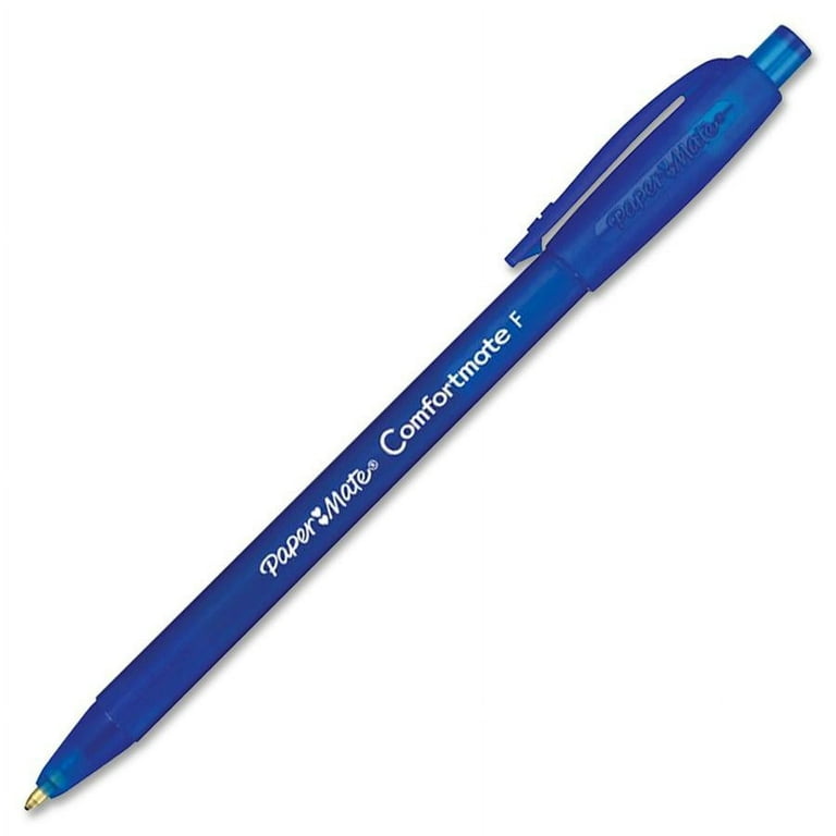 ComfortMate Ultra Ballpoint Pen, Retractable, Fine 0.8 mm, Blue Ink, Blue Barrel, Dozen ComfortMate Ultra Ballpoint Pen, Retractable, Fine 0.8 mm, Blue Ink, Blue Barrel, Dozen