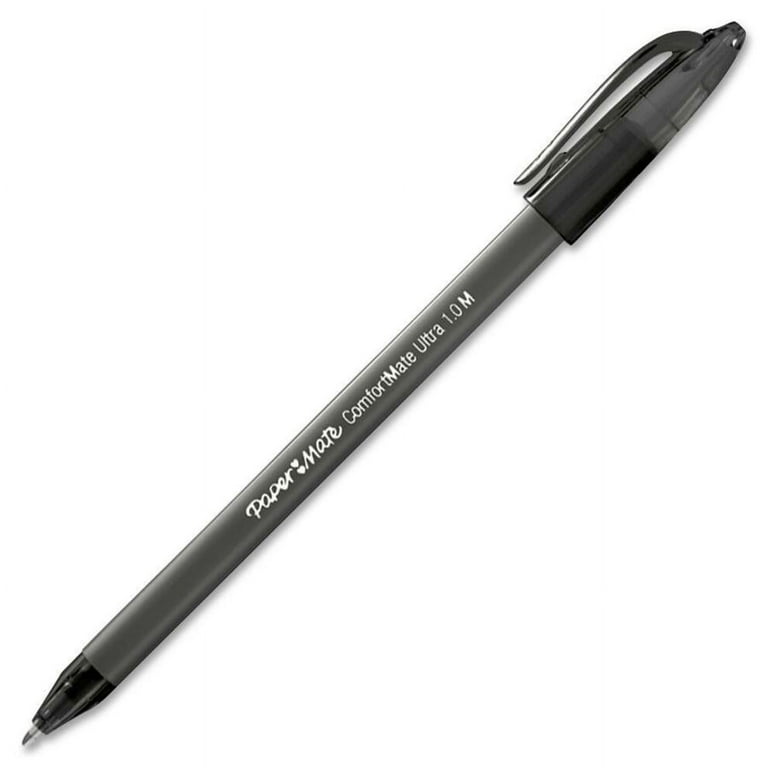 ComfortMate Ultra Ballpoint Pen, Stick, Medium 1 mm, Black Ink, Black Barrel, Dozen ComfortMate Ultra Ballpoint Pen, Stick, Medium 1 mm, Black Ink, Black Barrel, Dozen