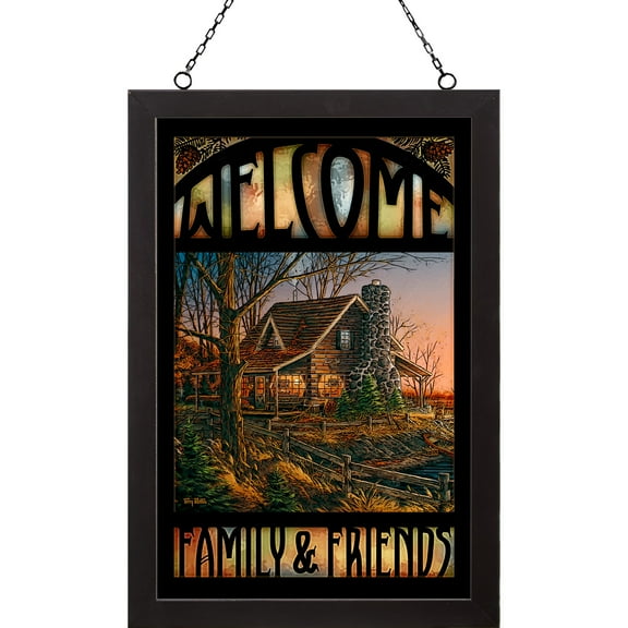 Comforts of Home Stained Glass Art by Terry Redlin