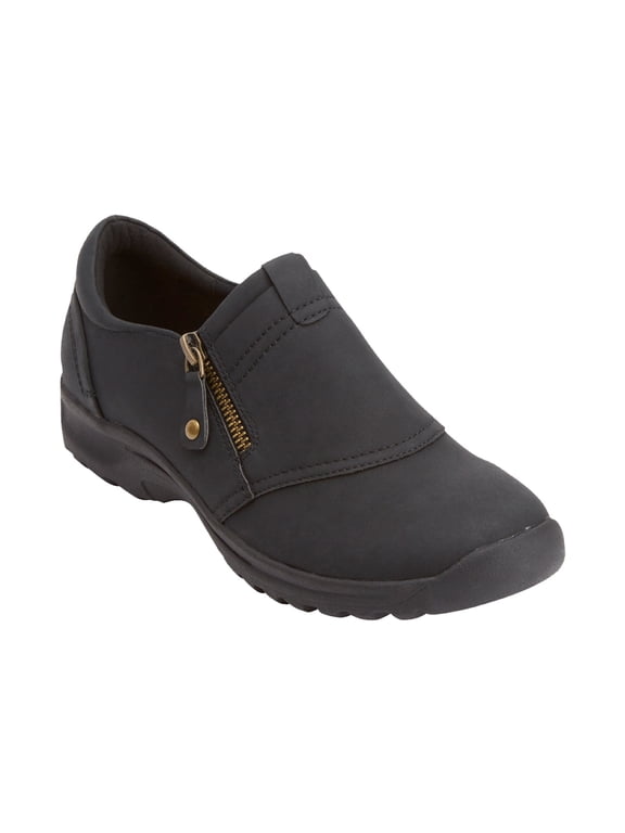 Aidan Flat Zip-Up Walk Shoes