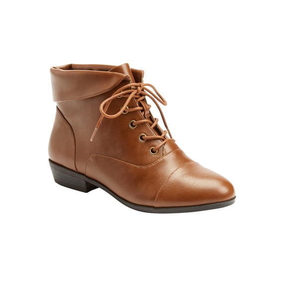 Comfortview Darcy Bootie Lace-Up Short Ankle Boot Women's Winter Shoes (Wide Widths Available)