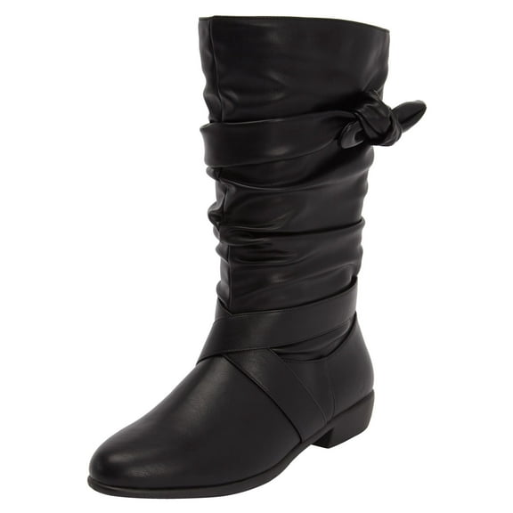 Comfortview Heather Wide Calf Slouch Boot Mid Calf Women's Winter Shoes (Wide Widths Available)