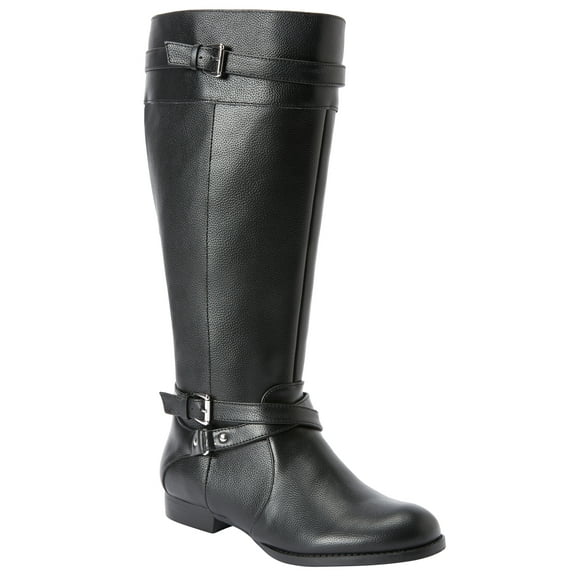 Comfortview Janis Wide Calf Leather Boot Tall Knee-High Women's Winter Shoes (Wide Widths Available)