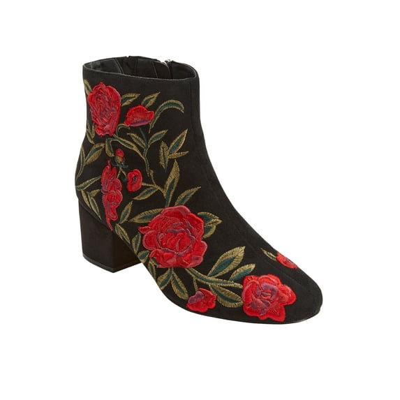 Comfortview Sidney Bootie Short Ankle Boot Low Heel Women's Winter Shoes (Wide Widths Available)