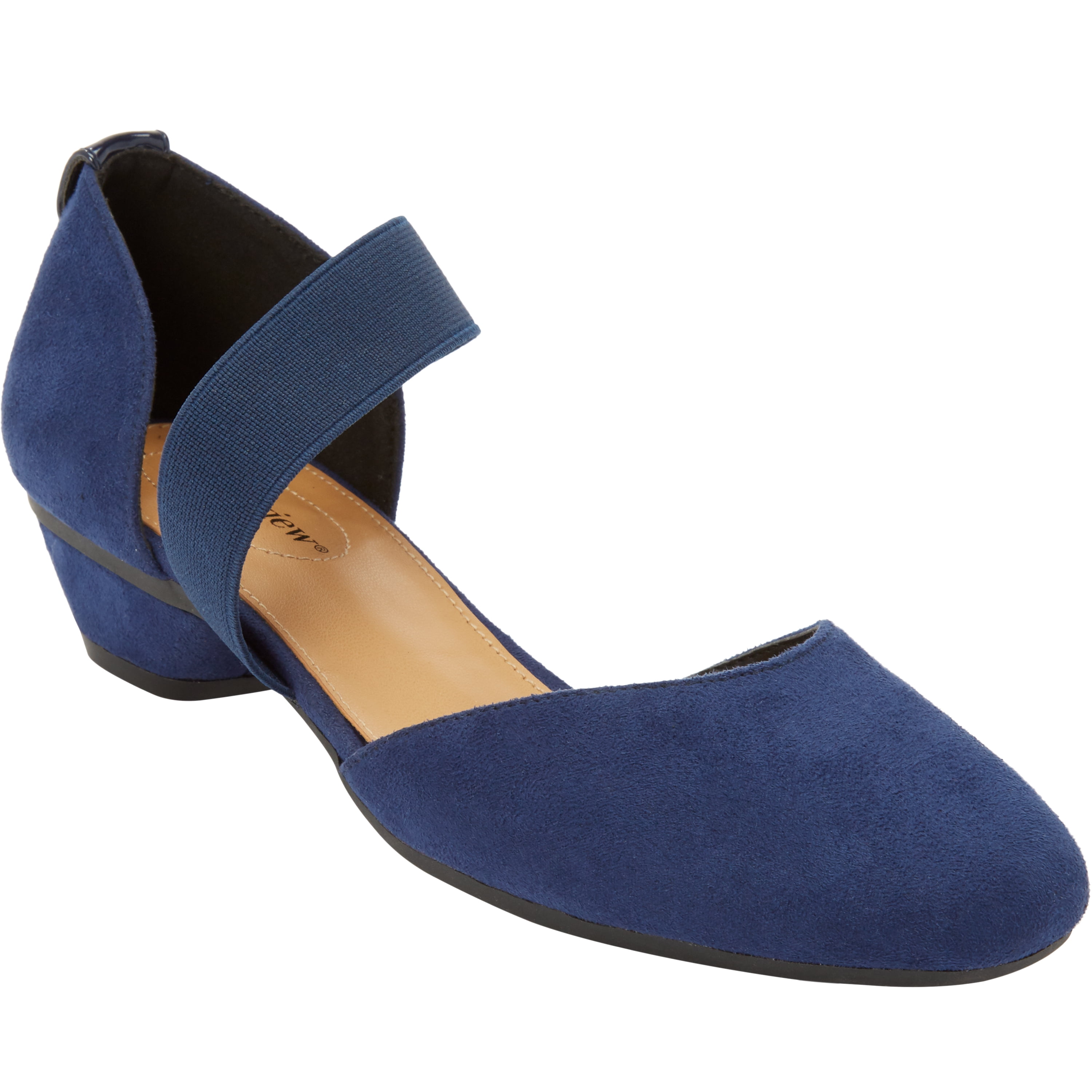 Womens wide width shop navy blue dress shoes