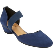 Comfortview Wide Width Camilla Pump Low Heel Women's Dress Shoes - 10    WW, Evening Blue