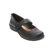 Comfortview Wide Width Carla Mary Jane Flat Women's Casual Shoes - 9     W, Black