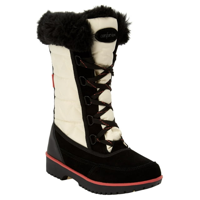 coretta women's fleece lined waterproof snow boots