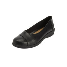 Dr. Scholl s Shoes Womens Giorgie Faux Leather Slip On Ballet Flats
