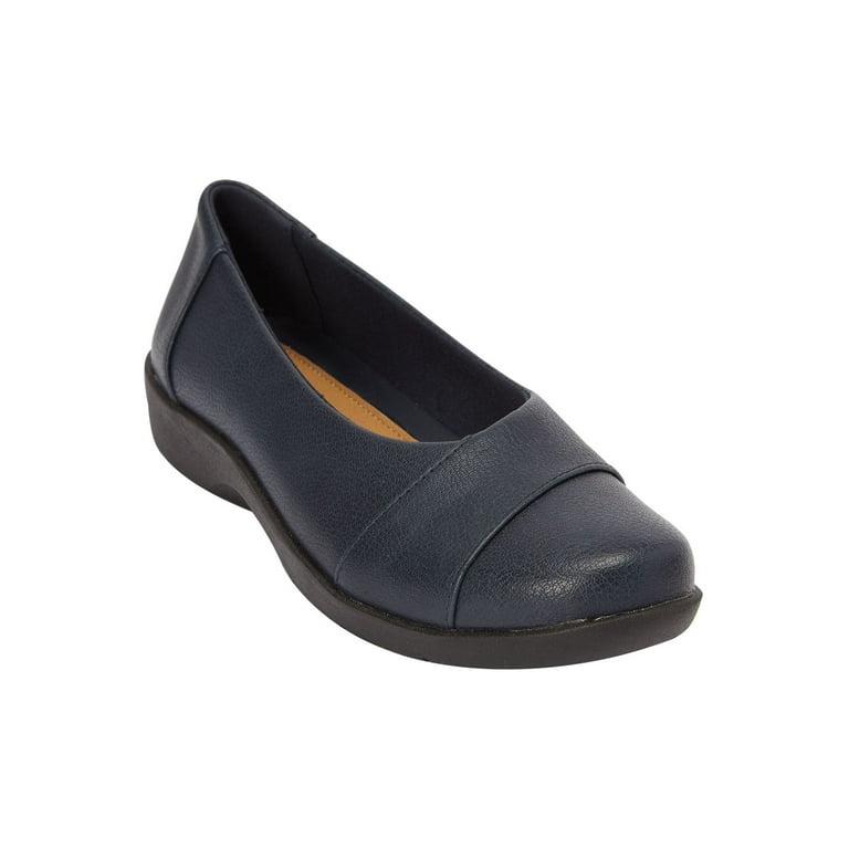 Comfortview Wide Width Gab Flat Ballet Flats Women s Slip On