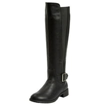 Comfortview Wide Width Milan Wide Calf Boot Tall Knee-High Women's Winter Shoes - 12    M, Black