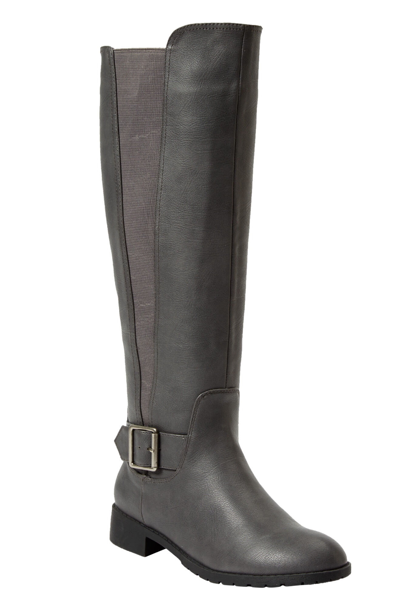 Comfortview Wide Width Milan Wide Calf Boot | Tall Knee-High | Women's  Winter Shoes - 12 W, Grey Gray - Walmart.com