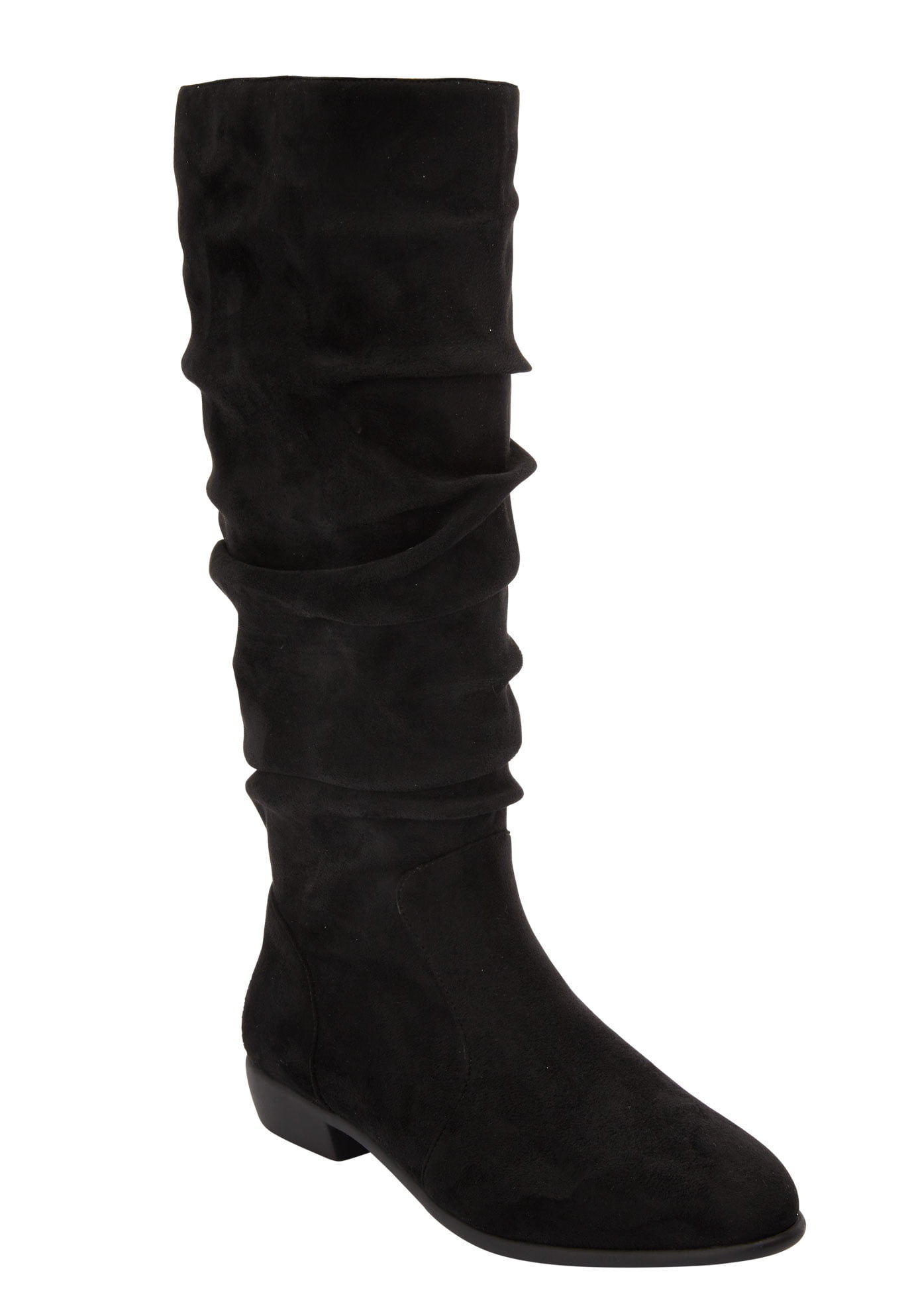 Comfortview Wide Width Shelly Wide Calf Slouch Boot | Tall Knee High ...