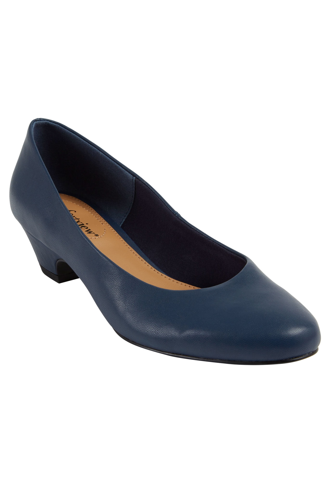Low heel pumps wide width sale