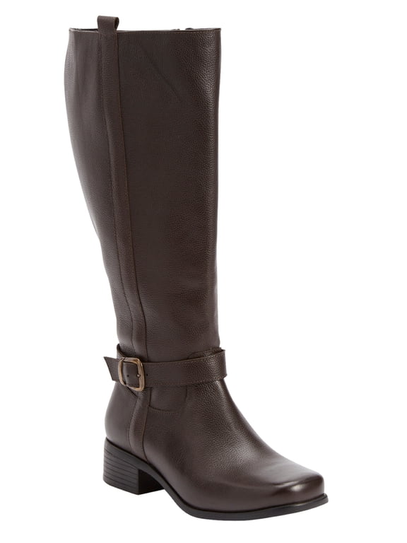 Women's The Donna Tall Wide Calf Leather Boot