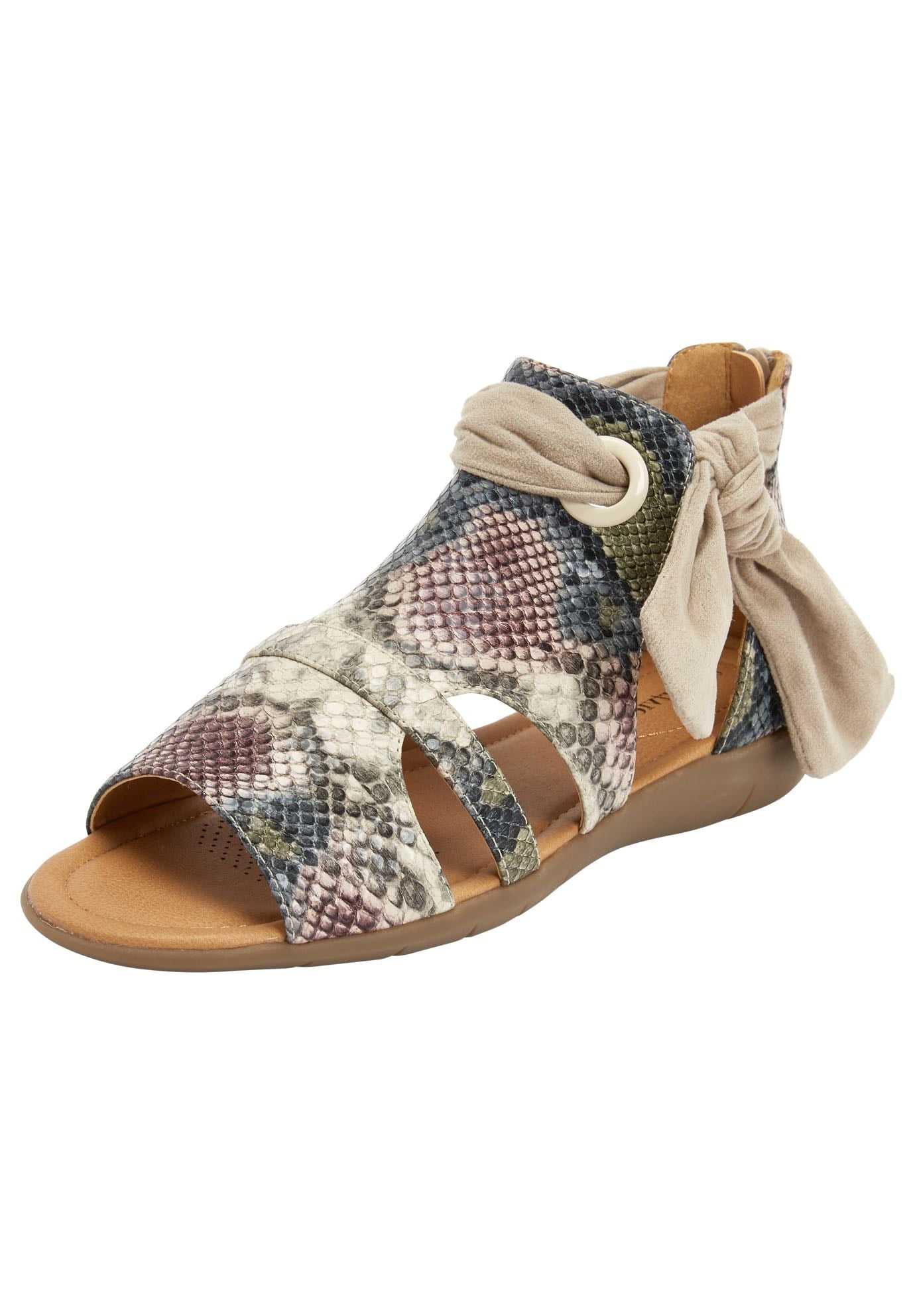 Comfortview Women's Cassie Shooties - Wide Width Suede-Like Booties With Side Buckle & Inside Zipper - View #5