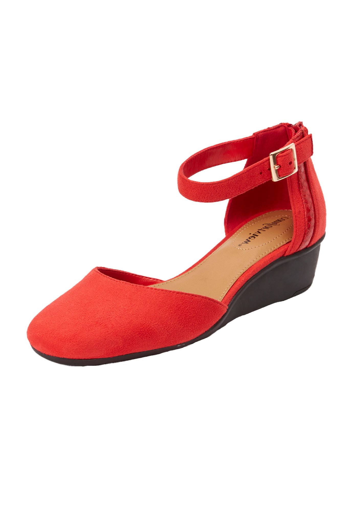 Comfortview Women's (wide Widths Available) The Jade Slip On Wedge - 10 1/2 Ww, Leopard