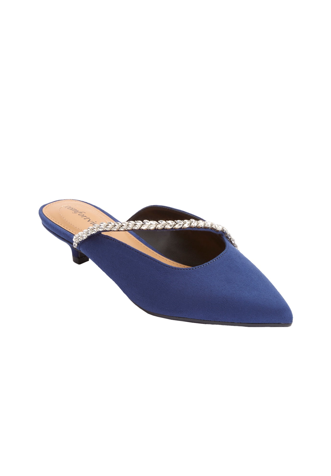 Womens wide mule best sale shoes
