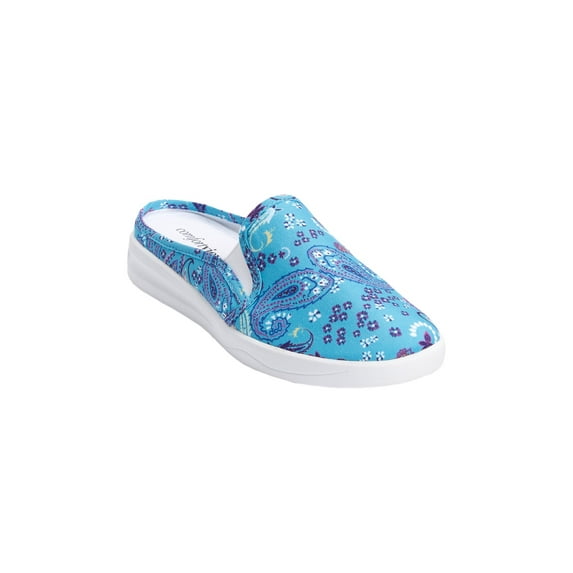 Comfortview Women's Wide Width The Camellia Slip On Sneaker Mule