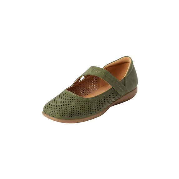Comfortview Women's Wide Width The Ezra Flat