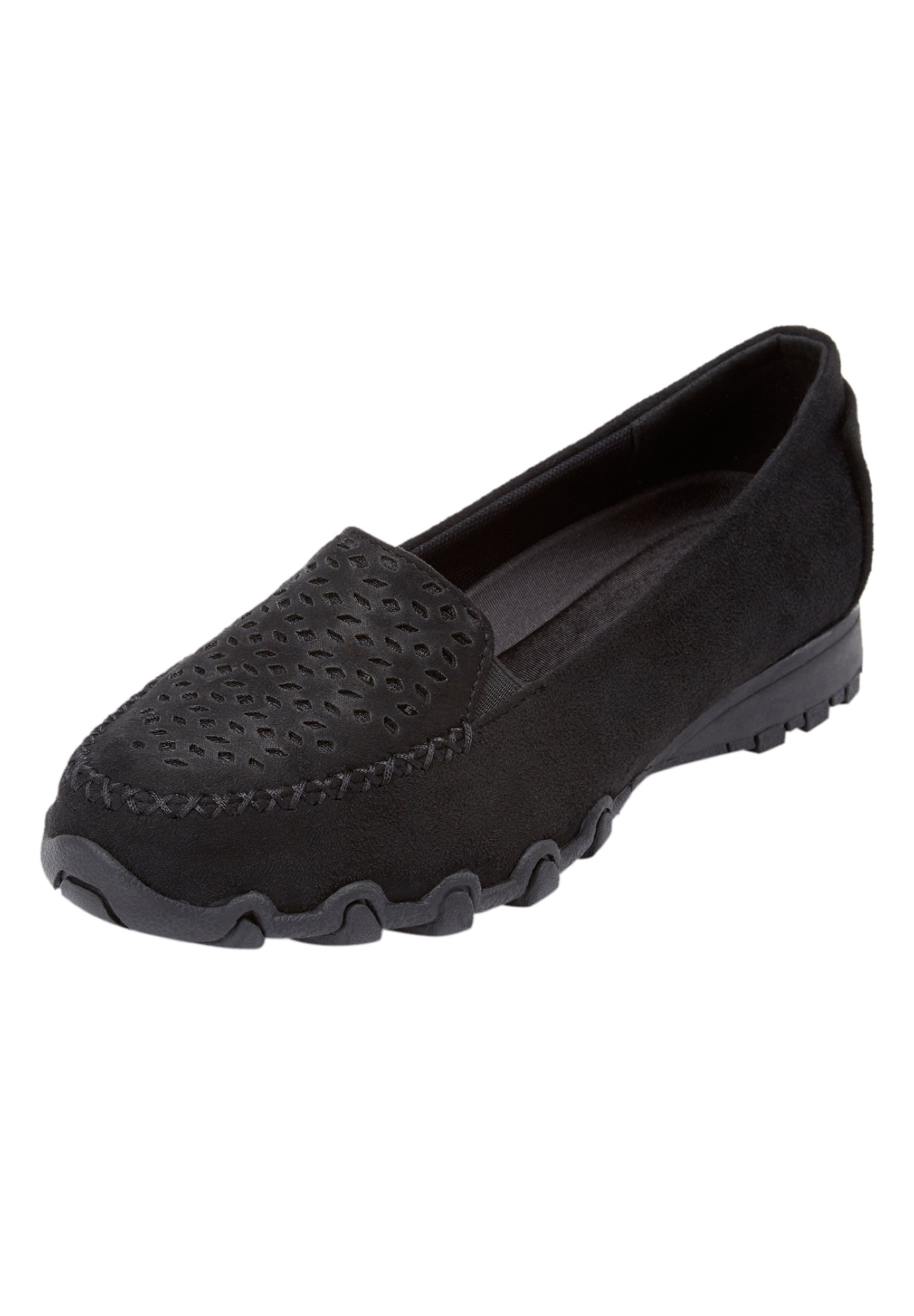 Comfortview Women's Wide Width The Jancis Slip On Flat Shoes - image 1 of 7