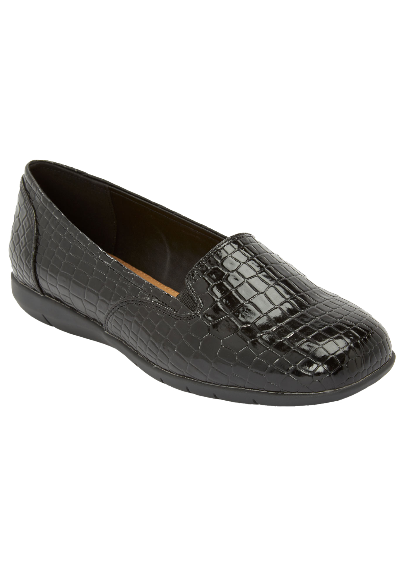 Comfortview Women's Wide Width The Leisa Slip On Flat Shoes - image 1 of 7
