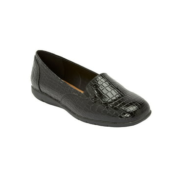 Comfortview Women's Wide Width The Lyra Slip On Flat Shoes - Walmart.com