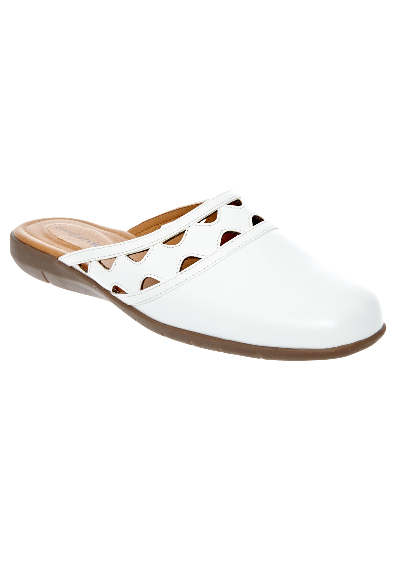 Comfortview Women's Wide Width The Mckenna Slip On Mule Shoes - image 1 of 7