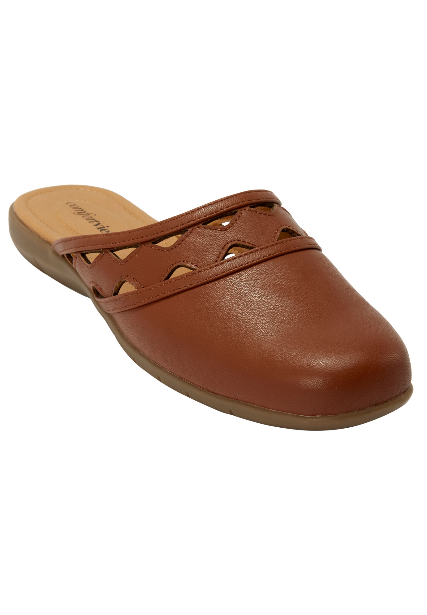 Comfortview Women's Wide Width The Mckenna Slip On Mule Shoes - image 1 of 7