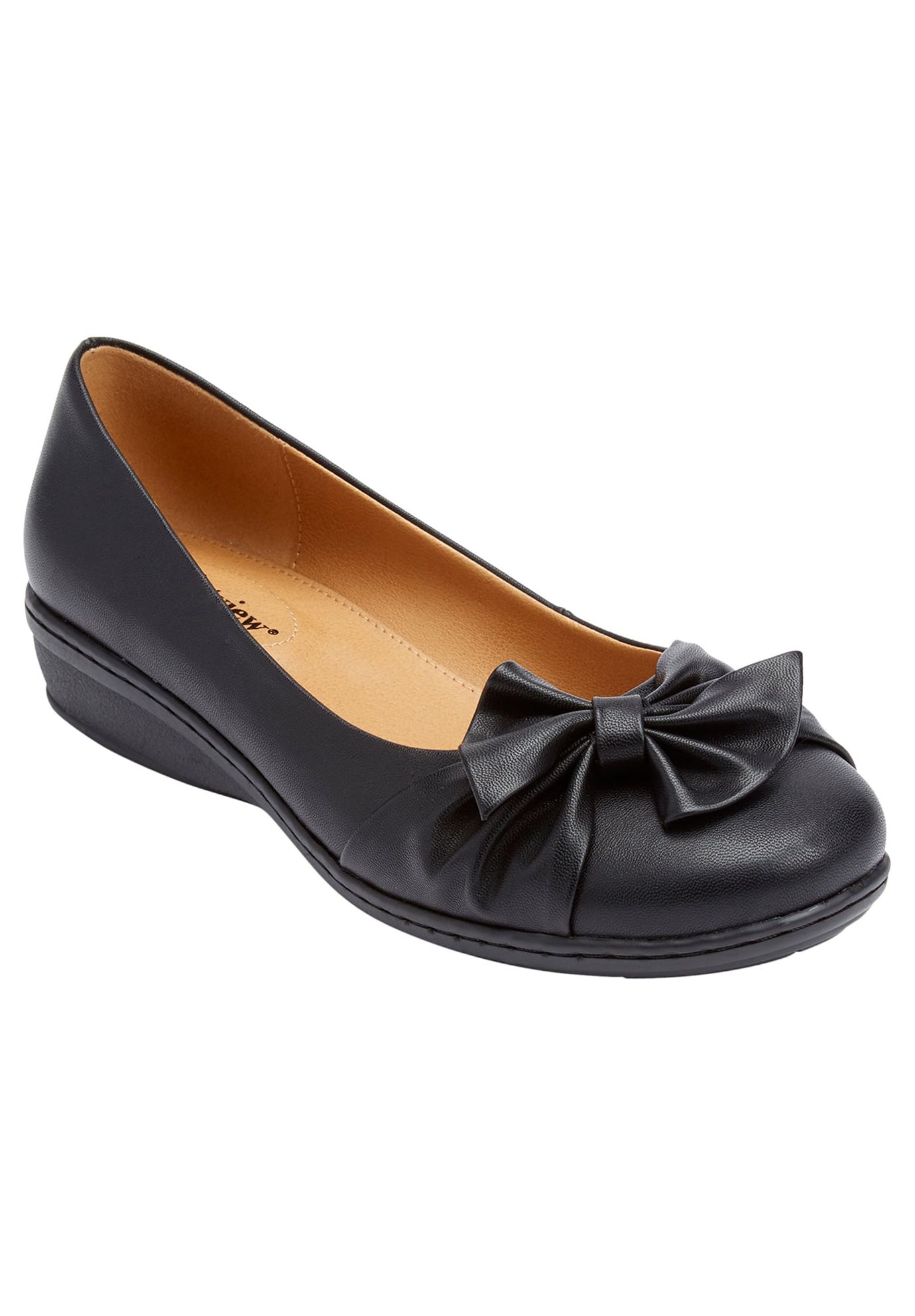 Comfortview Women's Wide Width The Pamela Slip On Flat Loafer Shoes - image 1 of 7